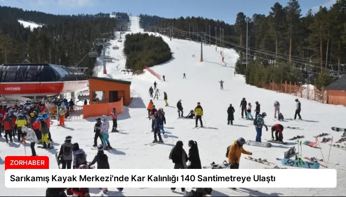 Sarıkamış Kayak Merkezi’nde Kar Kalınlığı 140 Santimetreye Ulaştı