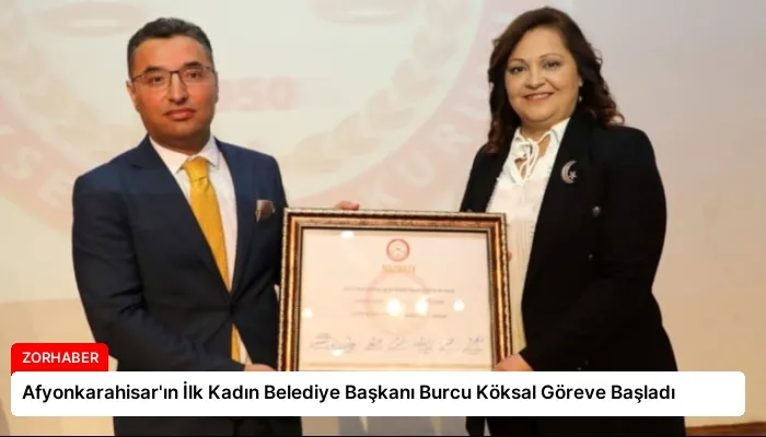 Afyonkarahisar’ın İlk Kadın Belediye Başkanı Burcu Köksal Göreve Başladı
