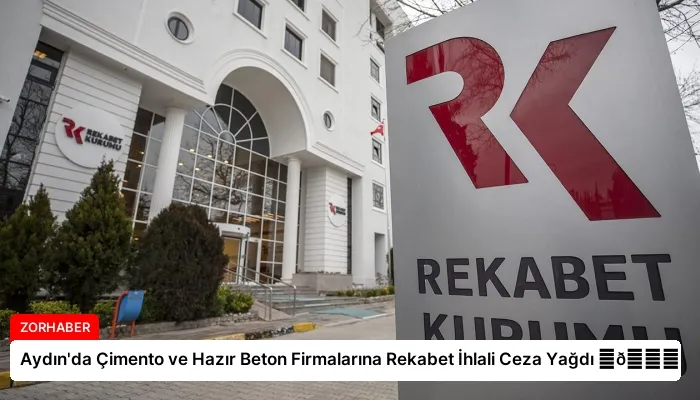 Aydın’da Çimento ve Hazır Beton Firmalarına Rekabet İhlali Ceza Yağdı ⏬👇