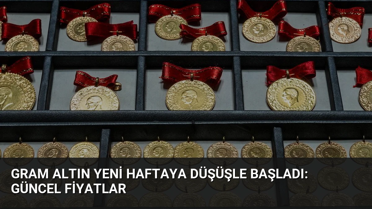 Gram Altın Yeni Haftaya Düşüşle Başladı: Güncel Fiyatlar