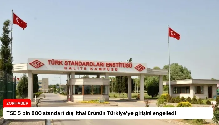 TSE 5 bin 800 standart dışı ithal ürünün Türkiye’ye girişini engelledi