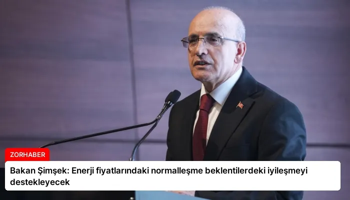 Bakan Şimşek: Enerji fiyatlarındaki normalleşme beklentilerdeki iyileşmeyi destekleyecek
