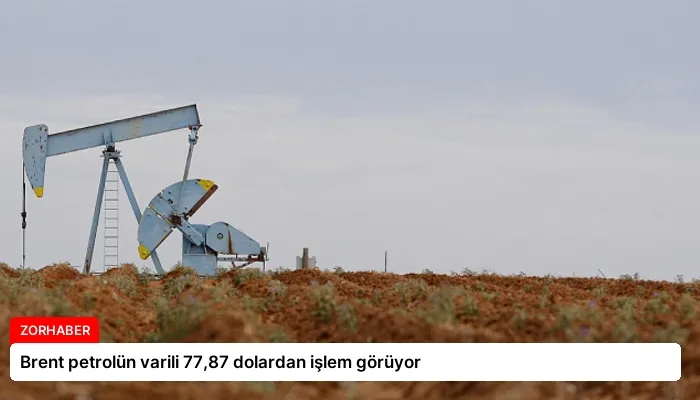 Brent petrolün varili 77,87 dolardan işlem görüyor