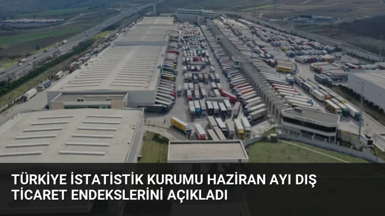 Türkiye İstatistik Kurumu Haziran Ayı Dış Ticaret Endekslerini Açıkladı
