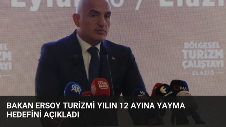 Bakan Ersoy Turizmi Yılın 12 Ayına Yayma Hedefini Açıkladı