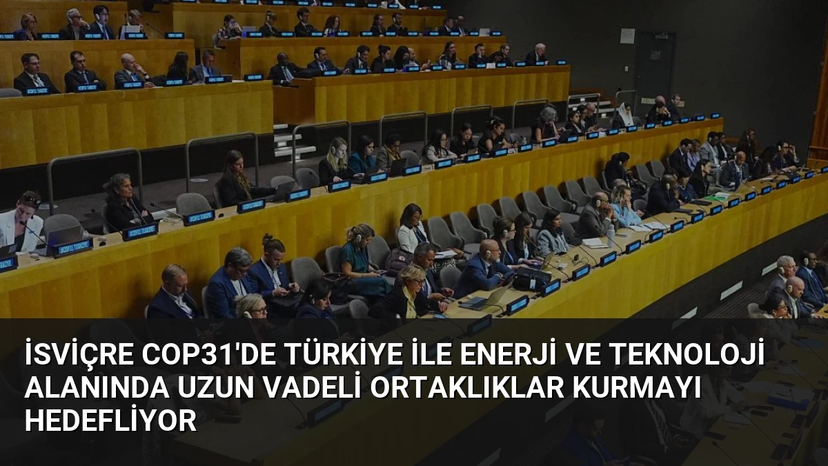 İsviçre COP31’de Türkiye ile Enerji ve Teknoloji Alanında Uzun Vadeli Ortaklıklar Kurmayı Hedefliyor