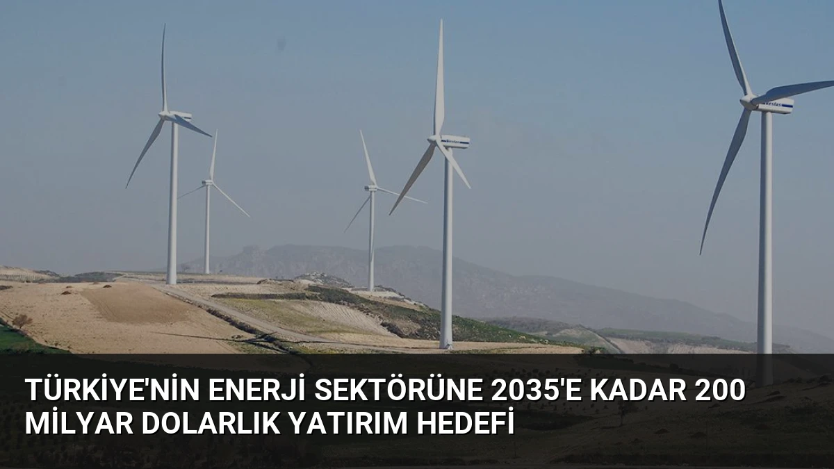 Türkiye’nin Enerji Sektörüne 2035’e Kadar 200 Milyar Dolarlık Yatırım Hedefi