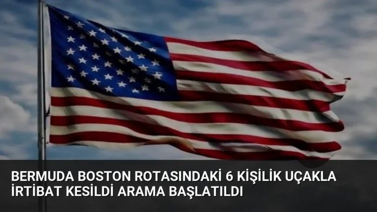 Bermuda Boston Rotasındaki 6 Kişilik Uçakla İrtibat Kesildi Arama Başlatıldı