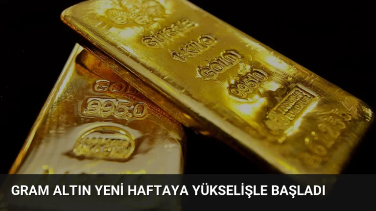 Gram Altın Yeni Haftaya Yükselişle Başladı